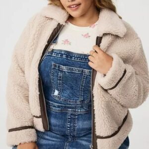 Torrid Cozy Sherpa Aviator Jacket